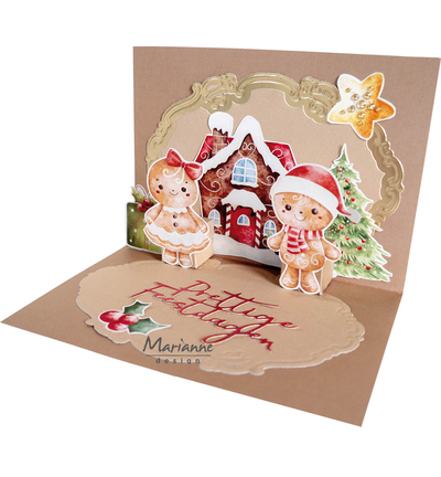 VK9642 - Marianne Design - Die cuts - Gingerbread Christmas - Die Cuts - Detail 3