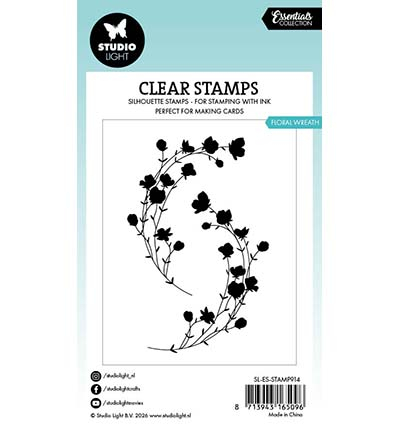 SL-ES-STAMP914 - StudioLight - Floral wreath Essentials nr. 914 - Fleurs - Detail 1