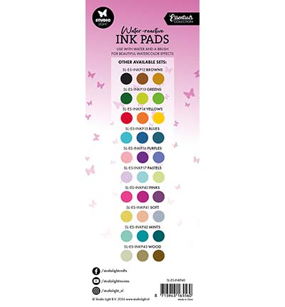 SL-ES-INKP40 - StudioLight - Ink Pads Pinks Essentials nr. 40 - Water-reactive Ink - Detail 1