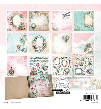 SL-ES-DCPP425 - StudioLight - Vintage Voyage Essentials nr. 425 - Die-Cut Paper Pad - Detail 1