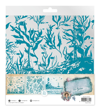 JMA-TH-ACS21 - Jenine's - Acetate Sheets White & Retro Cyan Tide of Hope nr. 21 - Acetate Sheets - Detail 3 JMA-TH-ACS21 - Jenine's - Acetate Sheets White & Retro Cyan Tide of Hope nr. 21 - Acetate Sheets - Detail 3