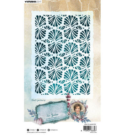 JMA-TH-MASK392 - Jenine's - Shell pattern Tide of Hope nr. 392 - Tide of Hope - Detail 3 JMA-TH-MASK392 - Jenine's - Shell pattern Tide of Hope nr. 392 - Tide of Hope - Detail 3