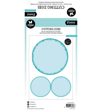 SL-ES-CD1086 - StudioLight - Torn Edge Card stand round Essentials nr. 1086 - Torn Edge - Detail 1