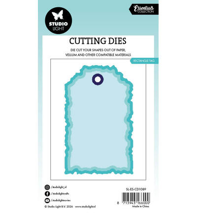 SL-ES-CD1089 - StudioLight - Torn Edge Tag rectangle Essentials nr. 1089 - Torn Edge - Detail 2
