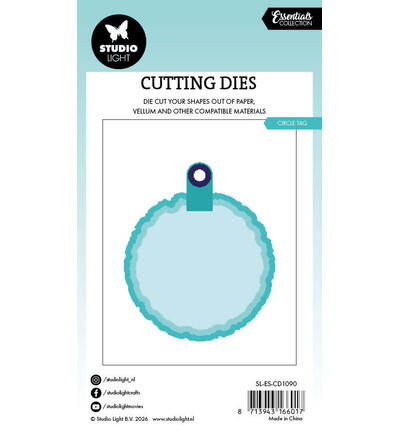 SL-ES-CD1090 - StudioLight - Torn Edge Tag round Essentials nr. 1090 - Torn Edge - Detail 1