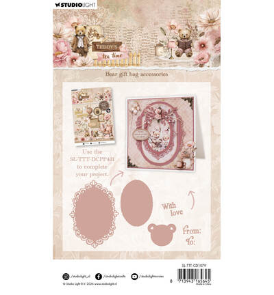 SL-TTT-CD1079 - StudioLight - Bear gift bag accesories Teddy's Tea Time nr. 1079 - Fevrier 2026 - Detail 5 SL-TTT-CD1079 - StudioLight - Bear gift bag accesories Teddy's Tea Time nr. 1079 - Fevrier 2026 - Detail 5