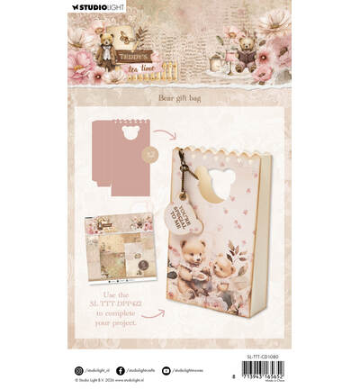 SL-TTT-CD1080 - StudioLight - Bear gift bag Teddy's Tea Time nr. 1080 - Fevrier 2026 - Detail 3 SL-TTT-CD1080 - StudioLight - Bear gift bag Teddy's Tea Time nr. 1080 - Fevrier 2026 - Detail 3