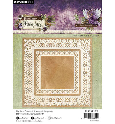 SL-EF-CD1102 - StudioLight - Lace frames square Enchanted Fairytale nr. 1102 - Maart 2026 - Detail 5