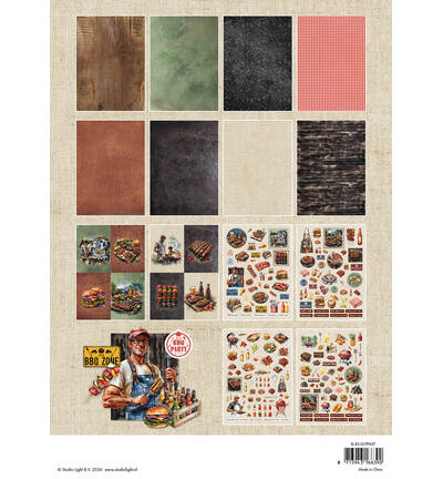 SL-ES-DCPP437 - StudioLight - SL Bloc Papier Die-Cut – BBQ Party Essentials n° 437 - April 2026 - Detail 1