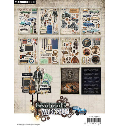 SL-GW-DCPP469 - StudioLight - Die-cut elements Gearhead's Workshop - 20 sheets nr. 469 - Mai 2026 - Detail 5