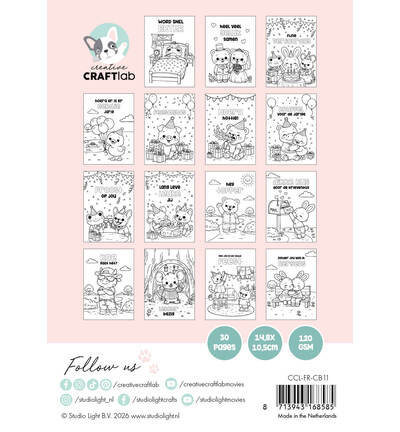 CCL-FR-CB11 - CraftLab - Cozy Friendz Friendz 30 Sheets nr. 11 - Mai 2026 - Detail 1