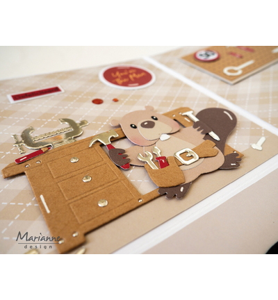 COL1590 - Marianne Design - Eline's animals - Bever - Collectables - Detail 8