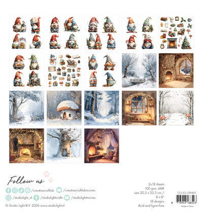 CCL-ES-CPP495 - CraftLab - CCL Bloc Papier Collage – James the Gnome Essentials n° 495 - Juin 2026 - Detail 1