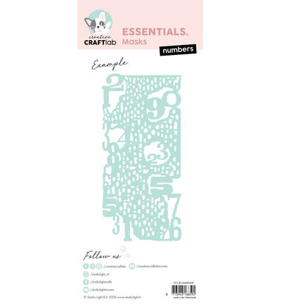 CCL-ES-MASK408 - CraftLab - CCL Pochoir – Numbers Essentials n° 408 - Juin 2026 - Detail 1