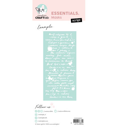 CCL-ES-MASK411 - CraftLab - CCL Pochoir – Script Essentials n° 411 - Juin 2026 - Detail 1
