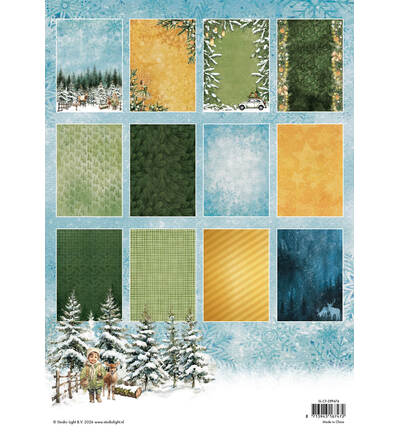SL-CF-DPP474 - StudioLight - StudioLight Bloc Papier Design – Background Paper Christmas Forest n° 474 - Juin 2026 - Detail 1 SL-CF-DPP474 - StudioLight - StudioLight Bloc Papier Design – Background Paper Christmas Forest n° 474 - Juin 2026 - Detail 1
