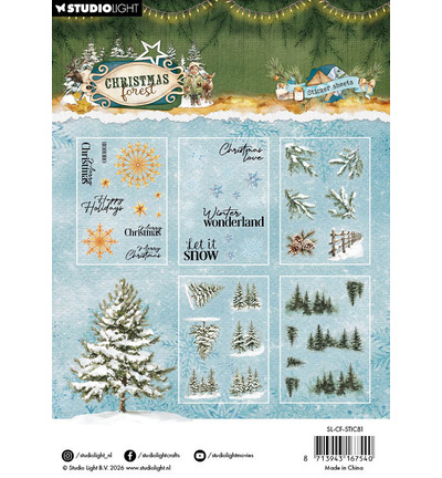 SL-CF-STIC81 - StudioLight - StudioLight Autocollants – Elements & Texts Christmas Forest n° 81 - Juin 2026 - Detail 1 SL-CF-STIC81 - StudioLight - StudioLight Autocollants – Elements & Texts Christmas Forest n° 81 - Juin 2026 - Detail 1