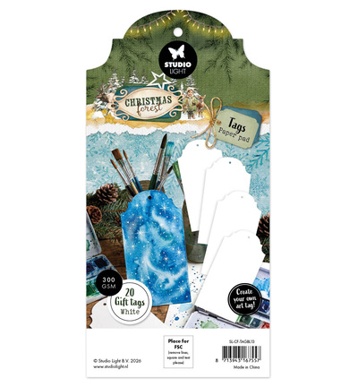 SL-CF-TAGBL13 - StudioLight - StudioLight Bloc Papier Étiquettes – White Tags Christmas Forest n° 13 - Juin 2026 - Detail 1 SL-CF-TAGBL13 - StudioLight - StudioLight Bloc Papier Étiquettes – White Tags Christmas Forest n° 13 - Juin 2026 - Detail 1