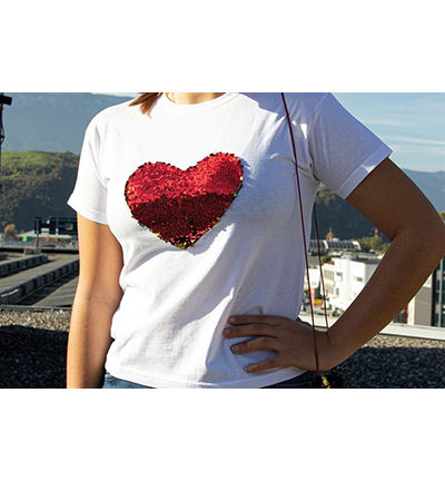 240140-03 - Stafil - Reversible Sequins, Red/gold - Reversible Sequins - Detail 1