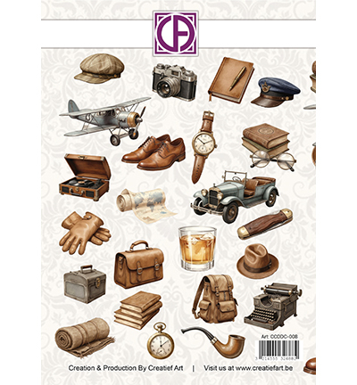 CCODC-008 - Creative CutOuts - Vintage Gentlemen - 23 stuks - Vintage Gentlemen - Detail 1