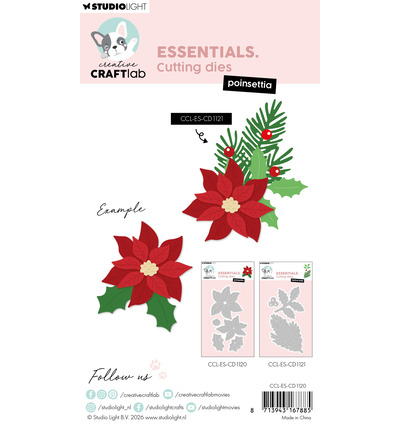 CCL-ES-CD1120 - StudioLight - CCL Dies – Poinsettia Essentials n° 1120 - Matrices CraftLab - Detail 1 CCL-ES-CD1120 - StudioLight - CCL Dies – Poinsettia Essentials n° 1120 - Matrices CraftLab - Detail 1