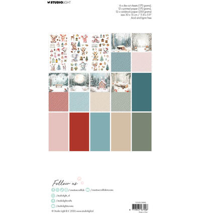 CCL-ES-CMP42 - StudioLight - CCL Bloc Papier Cartes – Snowy Winter Essentials n° 42 - Blocs cartes - Detail 1 CCL-ES-CMP42 - StudioLight - CCL Bloc Papier Cartes – Snowy Winter Essentials n° 42 - Blocs cartes - Detail 1