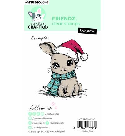 CCL-FR-STAMP960 - StudioLight - CCL Tampons Transparents – Benjamin Friendz n° 960 - Tampons CraftLab - Detail 1 CCL-FR-STAMP960 - StudioLight - CCL Tampons Transparents – Benjamin Friendz n° 960 - Tampons CraftLab - Detail 1