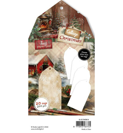SL-CC-TAGBL14 - StudioLight - StudioLight Bloc Papier Étiquettes – White Tags Cottage Christmas n° 14 - Labels & Tags - Detail 2 SL-CC-TAGBL14 - StudioLight - StudioLight Bloc Papier Étiquettes – White Tags Cottage Christmas n° 14 - Labels & Tags - Detail 2