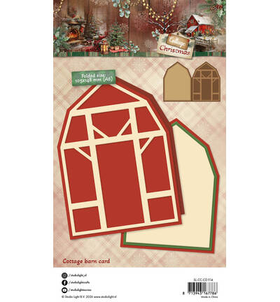 SL-CC-CD1114 - StudioLight - StudioLight Dies – Cottage Barn Card Cottage Christmas n° 1114 - Matrices Studio Light - Detail 3 SL-CC-CD1114 - StudioLight - StudioLight Dies – Cottage Barn Card Cottage Christmas n° 1114 - Matrices Studio Light - Detail 3