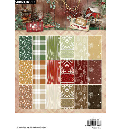 SL-CC-PPP487 - StudioLight - StudioLight Bloc Papier Motifs – Pattern Cottage Christmas n° 487 - Papiers design & motifs - Detail 5 SL-CC-PPP487 - StudioLight - StudioLight Bloc Papier Motifs – Pattern Cottage Christmas n° 487 - Papiers design & motifs - Detail 5