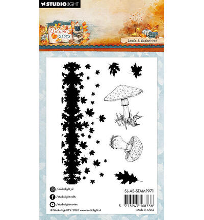 SL-AS-STAMP971 - StudioLight - StudioLight Tampons Transparents – Leaves and Mushrooms Autumn Story n° 971 - Tampons Studio Light - Detail 1 SL-AS-STAMP971 - StudioLight - StudioLight Tampons Transparents – Leaves and Mushrooms Autumn Story n° 971 - Tampons Studio Light - Detail 1