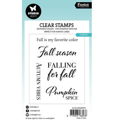 SL-ES-STAMP972 - StudioLight - StudioLight Tampons Transparents – Pumpkin Essentials n° 972 - Tampons Essentials - Detail 1 SL-ES-STAMP972 - StudioLight - StudioLight Tampons Transparents – Pumpkin Essentials n° 972 - Tampons Essentials - Detail 1