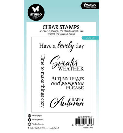 SL-ES-STAMP973 - StudioLight - StudioLight Tampons Transparents – Autumn Essentials n° 973 - Tampons Essentials - Detail 1 SL-ES-STAMP973 - StudioLight - StudioLight Tampons Transparents – Autumn Essentials n° 973 - Tampons Essentials - Detail 1