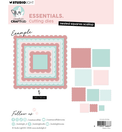CCL-ES-CD1126 - StudioLight - CCL Dies – Nested Squares Scallop Essentials n° 1126 - Matrices CraftLab - Detail 1 CCL-ES-CD1126 - StudioLight - CCL Dies – Nested Squares Scallop Essentials n° 1126 - Matrices CraftLab - Detail 1