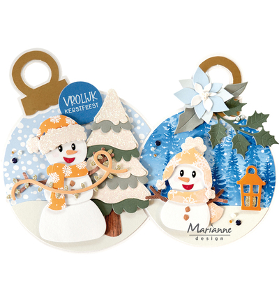 COL1596 - Marianne Design - Collectables – Bonshommes de neige joyeux by Marleen - Collectables - Detail 2