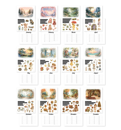 KAL3D-001 - Creative CutOuts - Calendrier d'anniversaires - Réutilisable - Réutilisable - Detail 1 KAL3D-001 - Creative CutOuts - Calendrier d'anniversaires - Réutilisable - Réutilisable - Detail 1