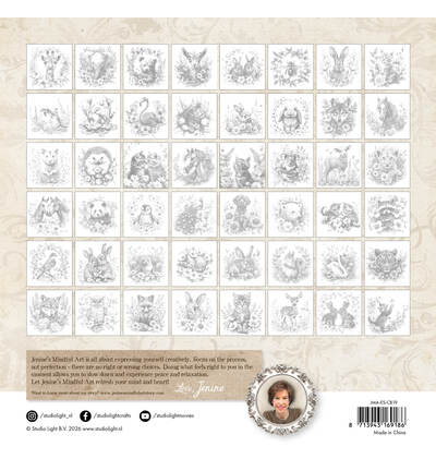 JMA-ES-CB19 - StudioLight - Jenine's Mindful Art Livre de coloriage – Serene Animals Essentials n° 19 - - Detail 1 JMA-ES-CB19 - StudioLight - Jenine's Mindful Art Livre de coloriage – Serene Animals Essentials n° 19 - - Detail 1