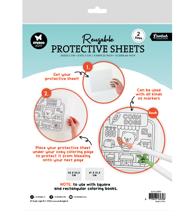 SL-TO-CCPS01 - StudioLight - StudioLight Cozy Coloring Protective Sheet – Tools n° 01 - Craft sheets - Detail 1