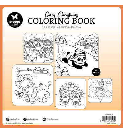 SL-ES-CB12 - StudioLight - StudioLight Livre de coloriage – Cozy Christmas Polar Magic Essentials n° 12 -  - Detail 1