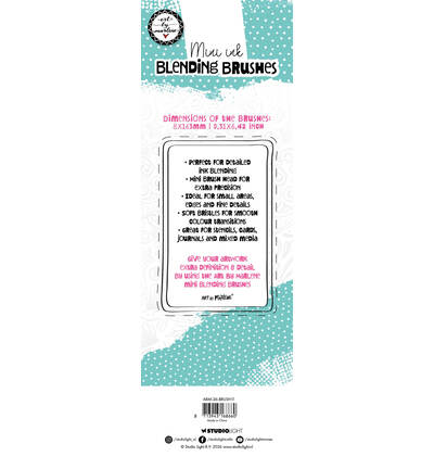 ABM-26-BRUSH11 - StudioLight - ABM Mini Ink Blending Brushes Art By Marlene n° 11 - Outils blending & brosses - Detail 1