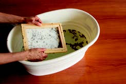 873-01 - Stafil - Paper mould and frame - Tamis à papier - Detail 5