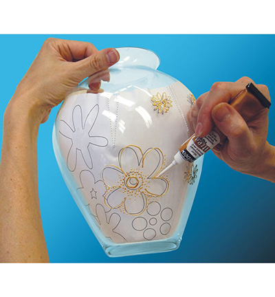 111002 - Pebeo - Saffron yellow - Pebeo Vitrea 160-Gloss - Detail 6 111002 - Pebeo - Saffron yellow - Pebeo Vitrea 160-Gloss - Detail 6