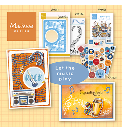 CS1174 - Marianne Design - Music Swirl - Musique - Detail 5