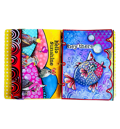 ABM-25-MASK357 - Art by Marlene - Deco waves Art by Marlene nr.357 - Vagues - Detail 2