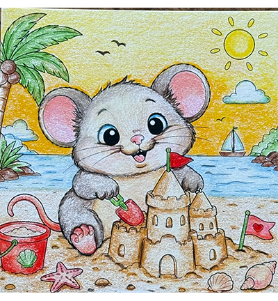 JBC-KK-2601001 - Joep By Carla - Milo op Vakantie - 12 kleurplaten - Coloriage de Milo - Detail 7