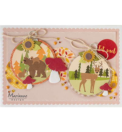 PL4528 - Marianne Design - Duotone Orange - Dots - Detail 1