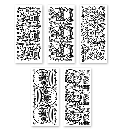 6.2321 - JeJe - Krazy Kreations, Christmas - Sticker Sets 5-pack - Detail 1