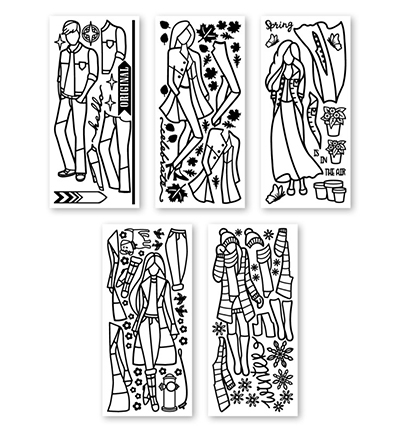 6.2322 - JeJe - Krazy Kreations, Dress Up - Sticker Sets 5-pack - Detail 1