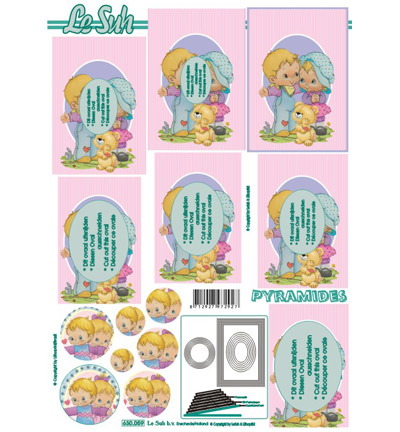 Set 1 - Le Suh - Knipvellen assorti set 1- 10pcs, A4 - Lesuh - Detail 6