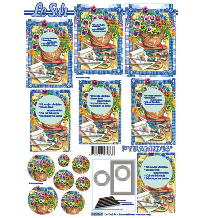 Set 1 - Le Suh - Knipvellen assorti set 1- 10pcs, A4 - Lesuh - Detail 8